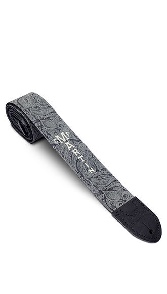 Scroll-and-Leaf Denim Strap
