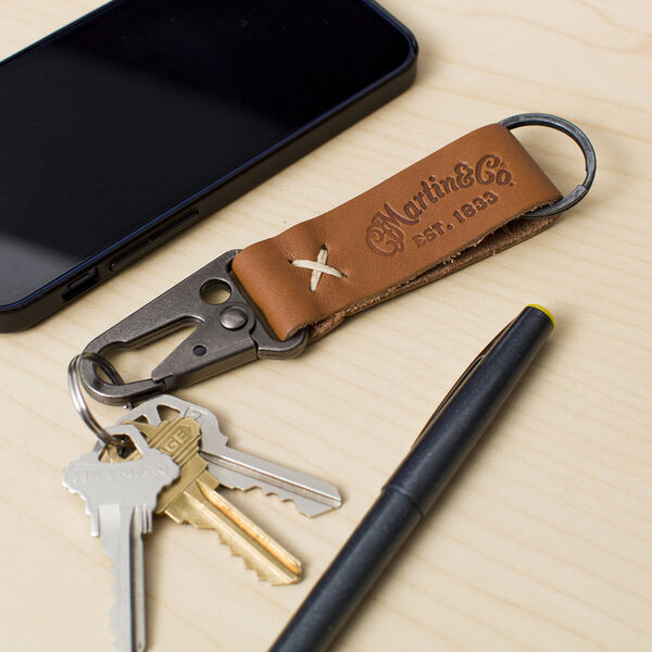 Busker Leather Keychain (Multiple Colors Available) image number 1