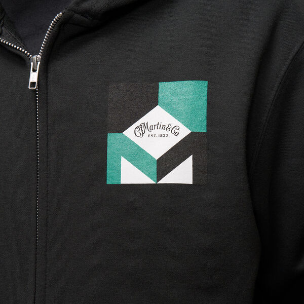 Detail of Martin Retro Logo Full-Zip Hoodie image number 3
