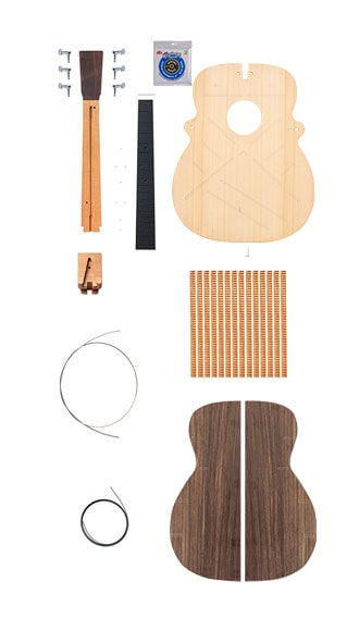East Indian Rosewood Jumbo Guitar Kit