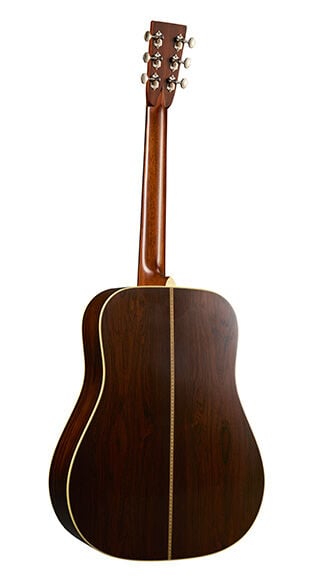 Back of Martin Custom Shop D-28 1937 Brazilian Rosewood