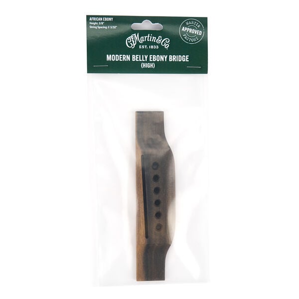 Martin High Modern Belly Ebony Bridge image number 0