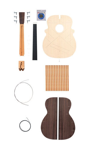 East Indian Rosewood - 000 Herringbone Kit