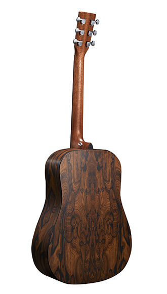 Back of Martin D-X2E Ziricote Burst Guitar