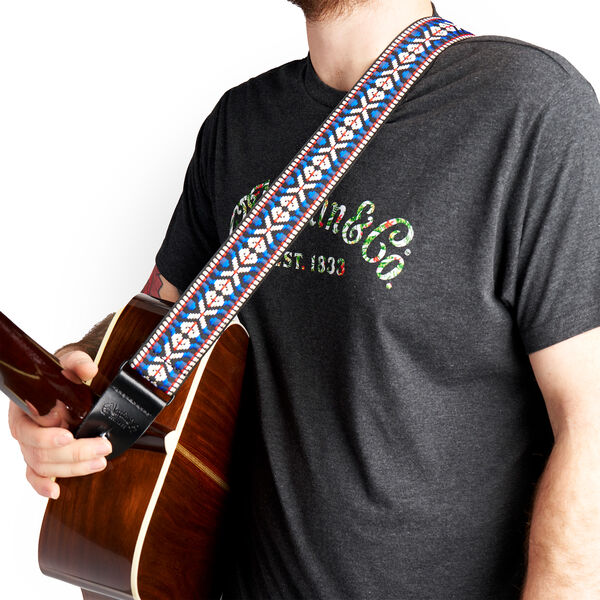 Martin Red, White & Blue Guitar Strap image number 1