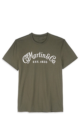 Martin Olive Logo T-Shirt