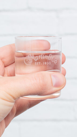 Martin Shot Glass with Etched Logo