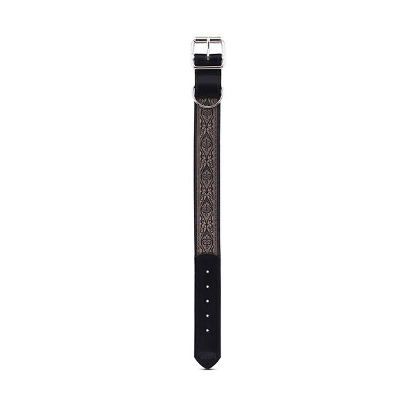Souldier Leather Dog Collar: Ellington Black image number 1