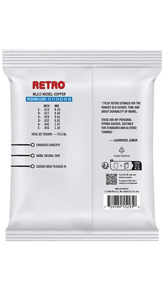 Martin Medium Light Retro Guitar Strings