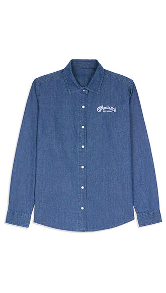 Women's Long Sleeved Denim Shirt