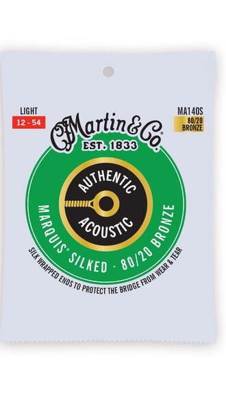 Authentic Acoustic Marquis&reg; Silked Guitar Strings 80/20 Bronze