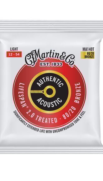 Authentic Acoustic Lifespan&reg; 2.0 Guitar Strings 80/20 Bronze