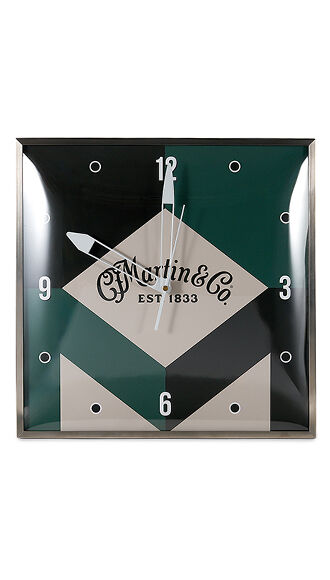 Martin Retro Monogram Lighted Wall Clock