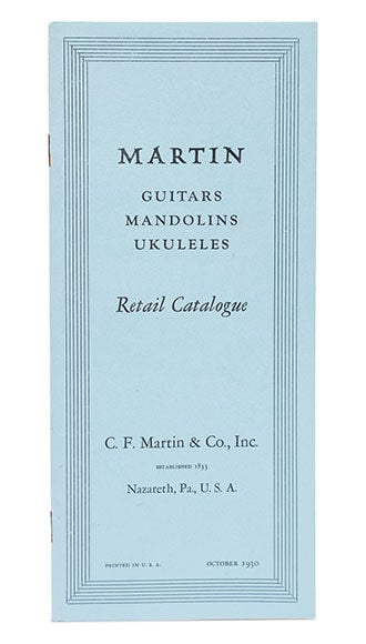 CF Martin 1930 Catalog Reprint