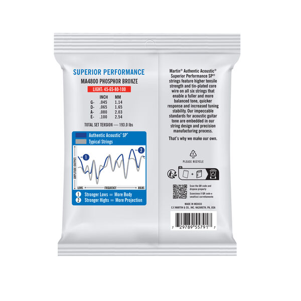 Martin Light SP Bass Strings image number 1