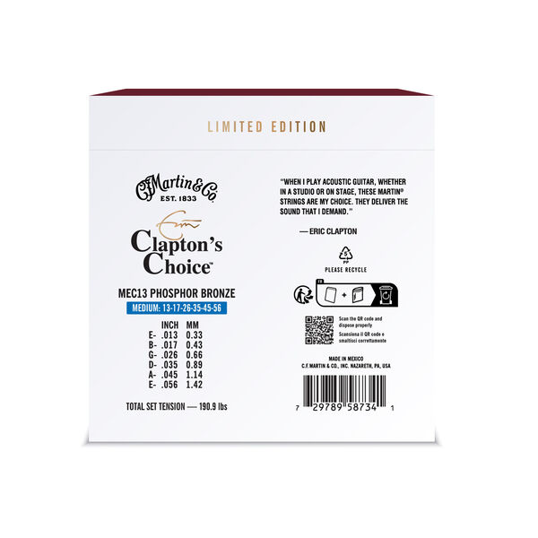 Clapton’s Choice Acoustic Guitar Strings image number 1