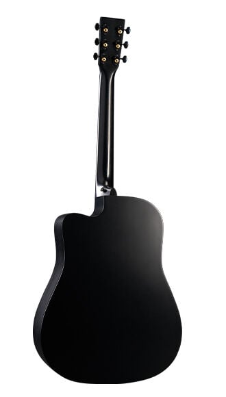 Back of Martin DC-10E Modern Black Guitar