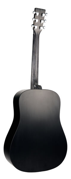 Back of Martin D-X1 Black Guitar image number 1