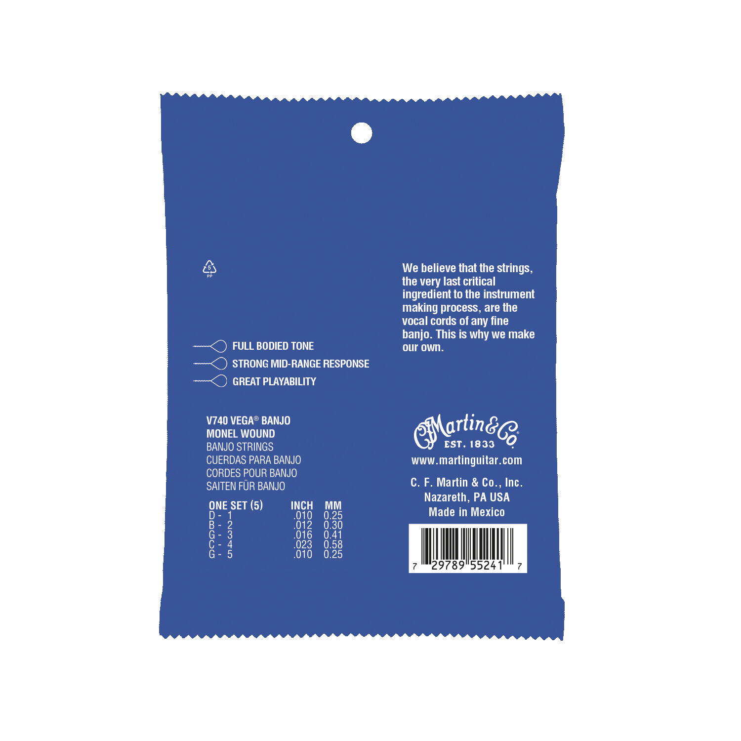 Martin discount banjo strings