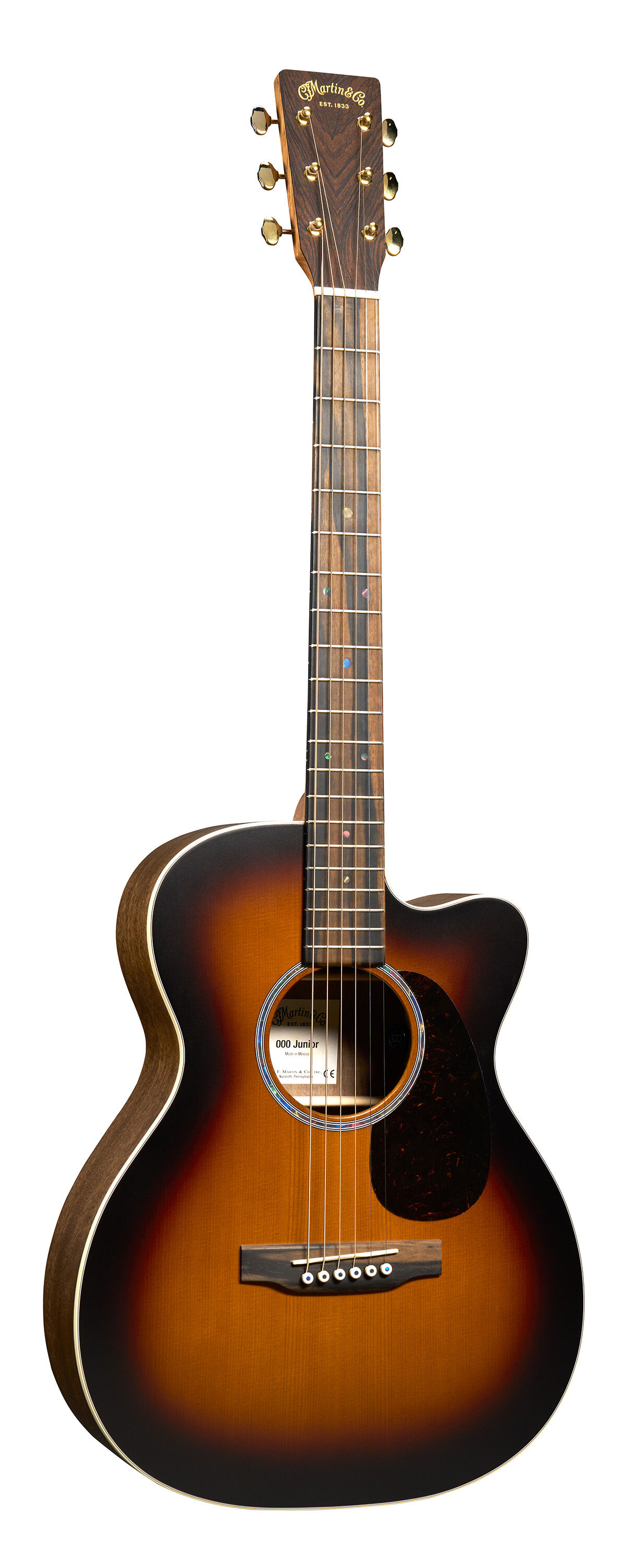 Martin 000C Jr E Walnut Burst Acoustic-Electric Guitar | Martin Guitar