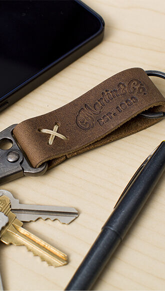 Busker Leather Keychain (Multiple Colors Available)