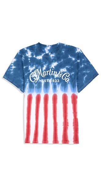 Martin Red, White & Blue Tie-Dye T-Shirt