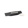 Authentic Series Bridge and End Pin Set (White w/Black Inlay) image number 2