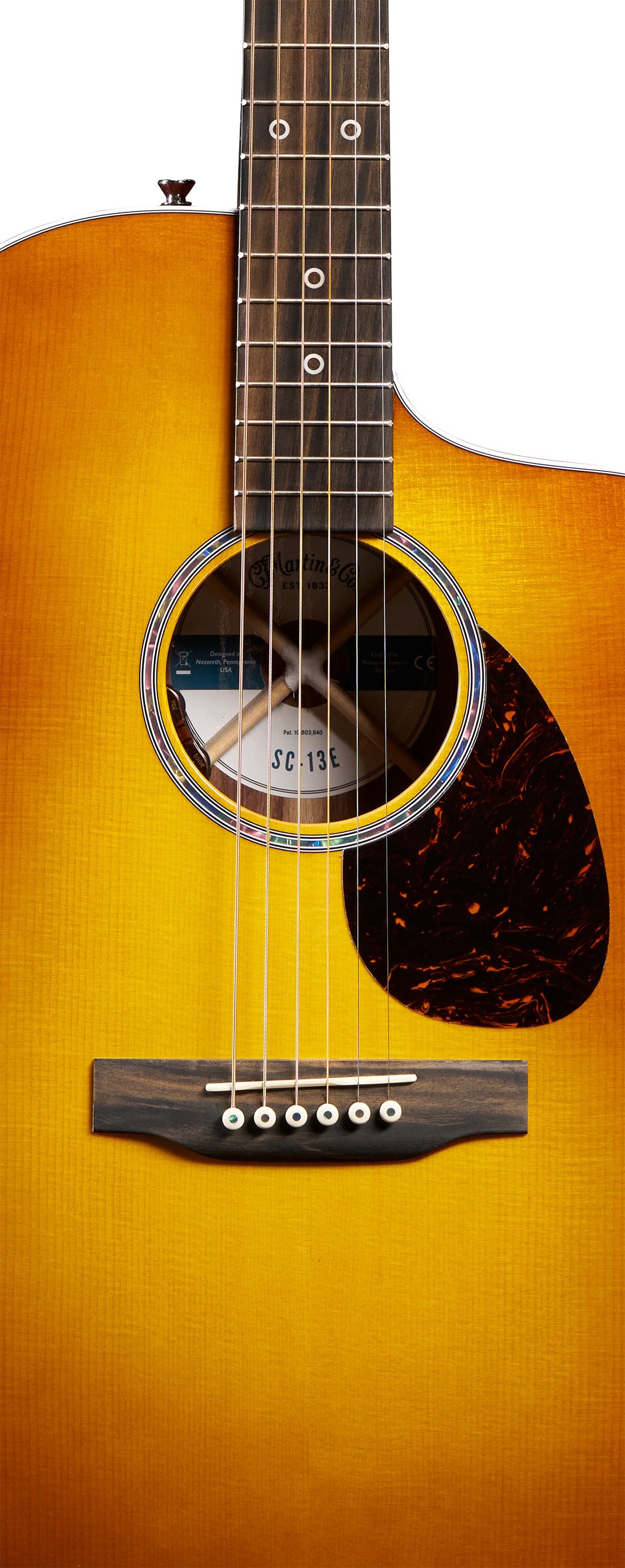 Martin SC-13E Modern Mezcal Burst™ Acoustic-Electric Guitar