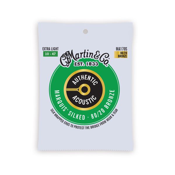 Silked guitar strings top
