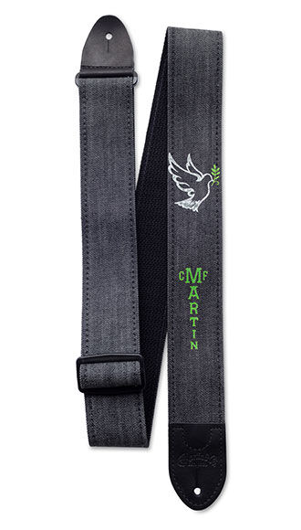 Martin Denim Strap: Peace Dove
