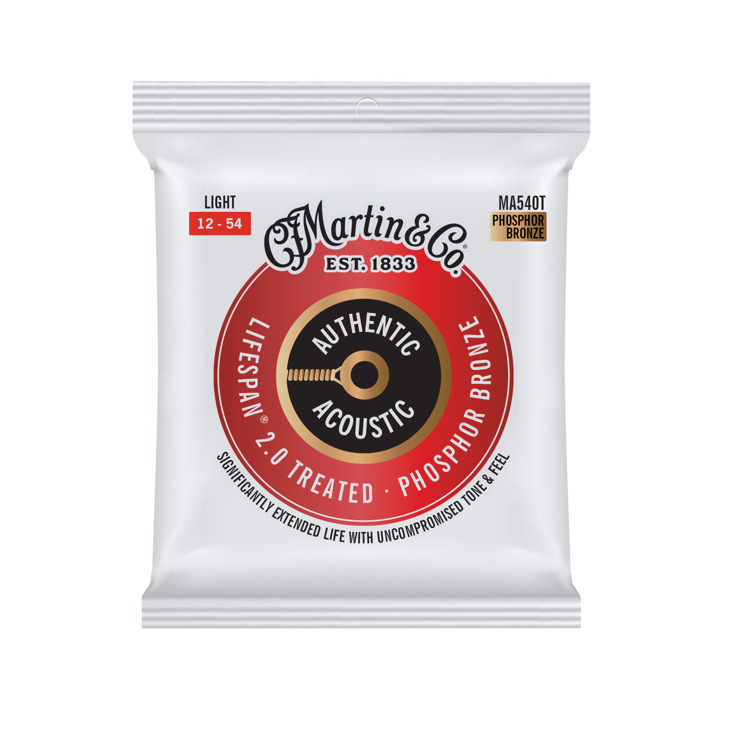 Authentic Acoustic Lifespan® 2.0 Guitar Strings Phosphor Bronze