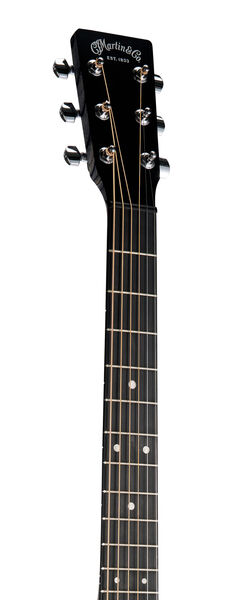 Headstock and Neck of Martin D-X1 Black Guitar image number 3