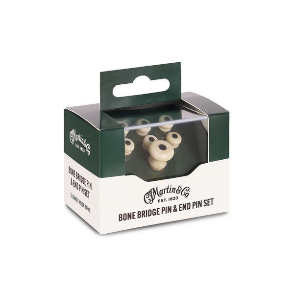 Martin Black Inlay Bone Bridge Pins image number 0