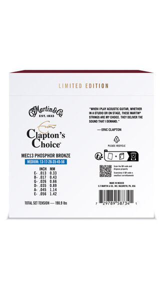 Eric Clapton Signature Guitar Strings
