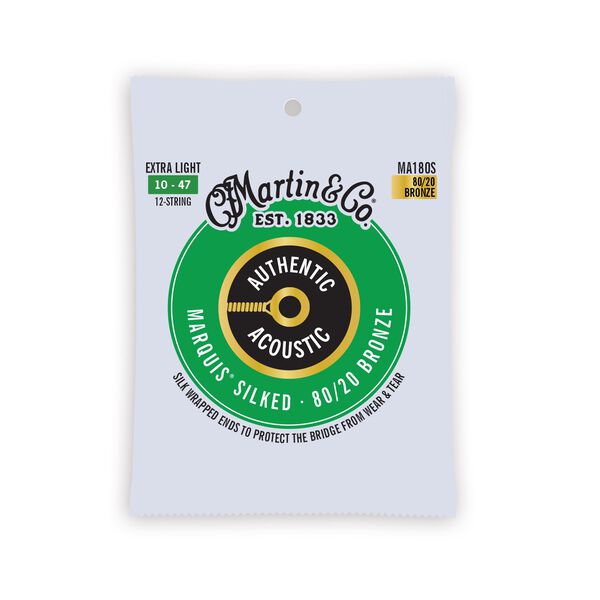 Authentic Acoustic Marquis Silked Guitar Strings 80 20 Bronze Martin Guitar