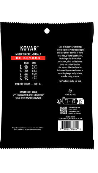 Luxe by Martin® Kovar™ Flexible Core Guitar Strings