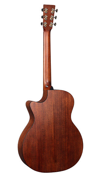 Back of Martin GPC-16E Mahogany Gloss Top Guitar