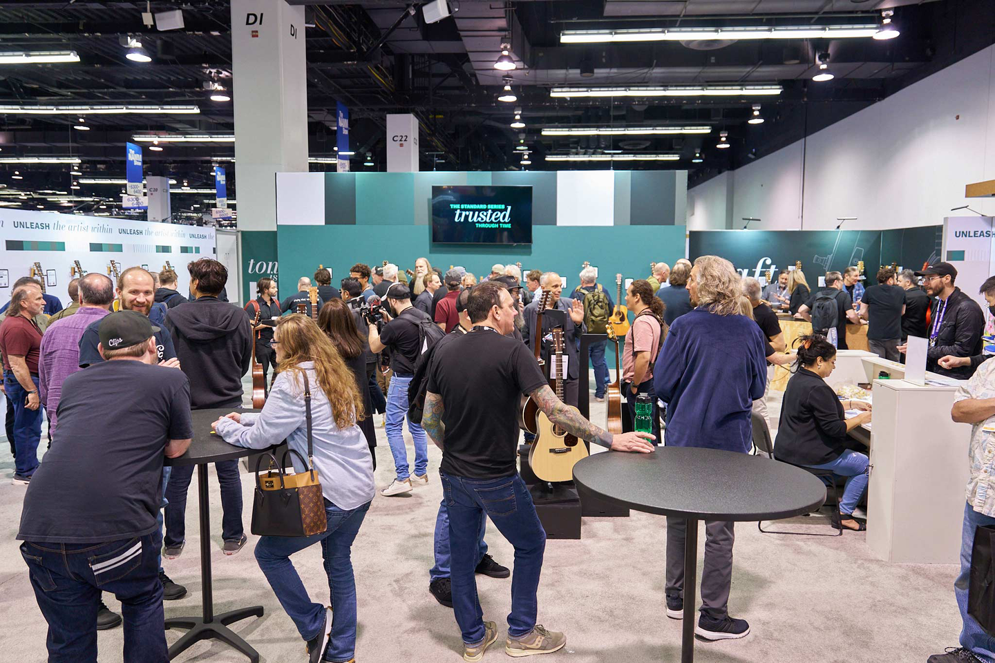 The Martin NAMM booth