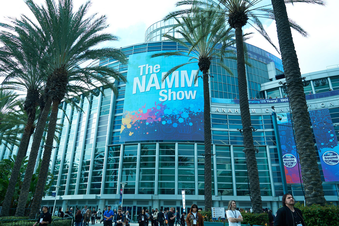 The outside of the convention hall where NAMM 2026 was held