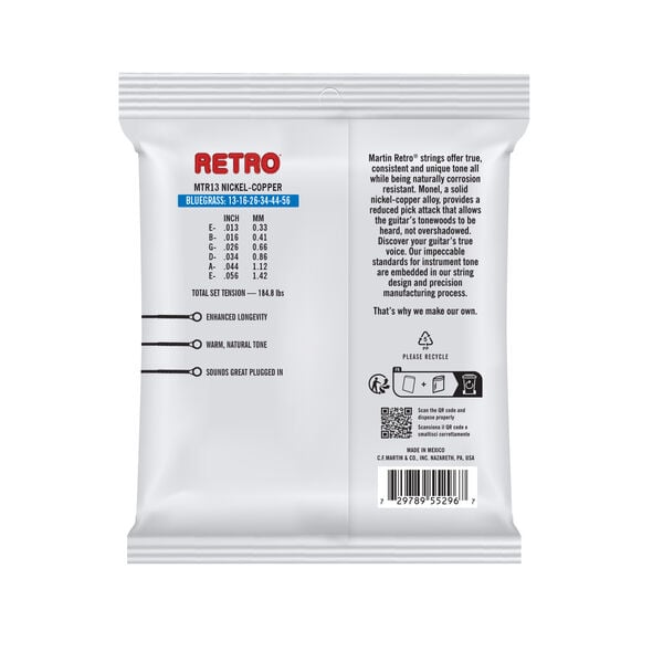 Martin Bluegrass Tony Rice Retro Guitar Strings image number 1