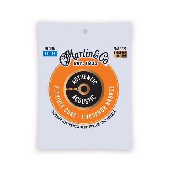 Authentic Acoustic Flexible Core Guitar Strings Phosphor Bronze image number 0