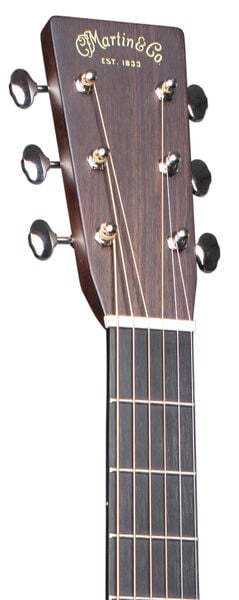 Headstock and Neck of Martin Gloss 1935 Sunburst OM-28 Guitar image number 3