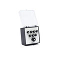 Martin Inlaid Bridge Pins & Endpins - Black/White image number 1