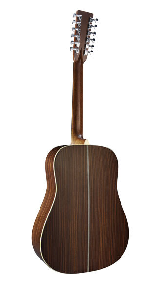 Back of Martin HD12-28 Guitar