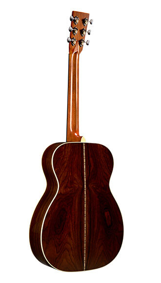 Back of Custom Shop 00 Wild Grain Rosewood Guitar