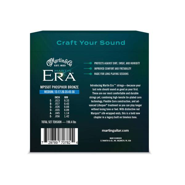 Martin Era Medium Acoustic Guitar Strings image number 1