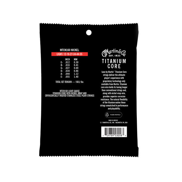 Titanium Core Acoustic Guitar Strings image number 1