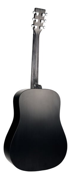 Back of Martin D-X1 Black Guitar image number 1