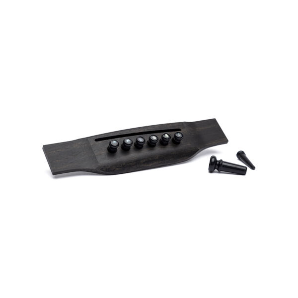 Martin Pearl Inlaid Bridge Pins & Endpins (Black) image number 1