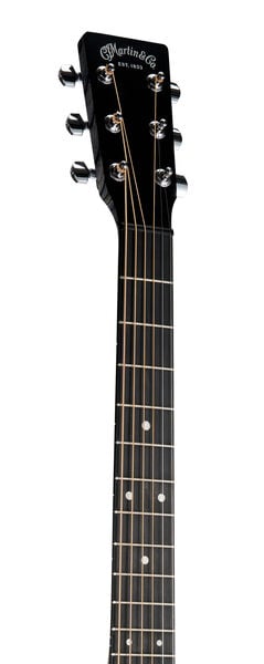 Headstock and Neck of Martin D-X1 Black Guitar image number 3